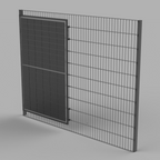 Universalhalter / Solarhalter für Doppelstabmattenzaun
