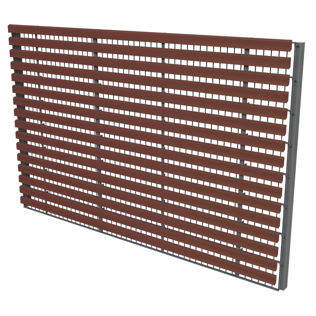 Rhombusleisten für Doppelstabmattenzaun