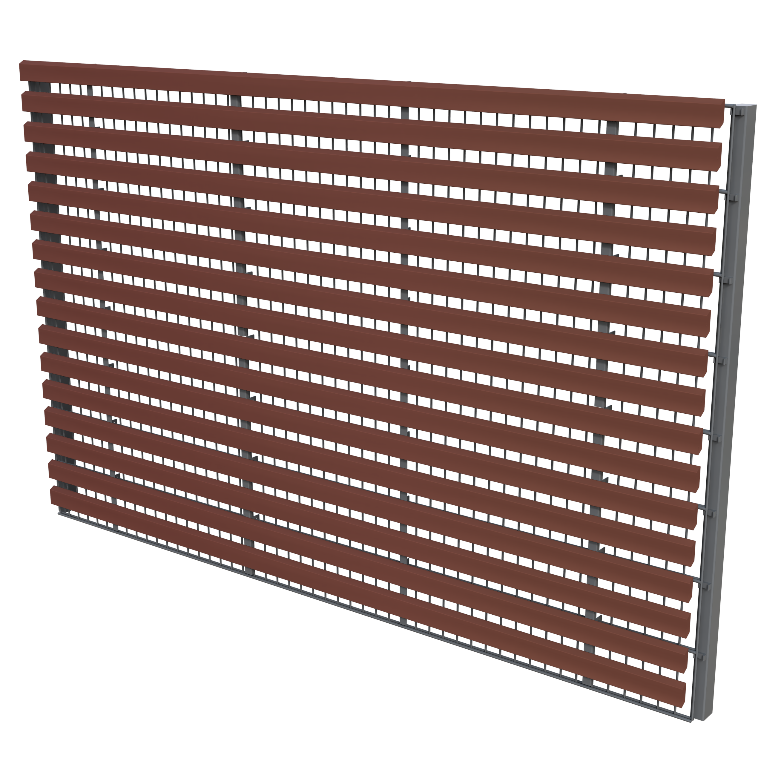 Rhombusleisten für Doppelstabmattenzaun