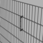 Universalhalter / Solarhalter für Doppelstabmattenzaun