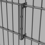 Universalhalter / Solarhalter für Doppelstabmattenzaun