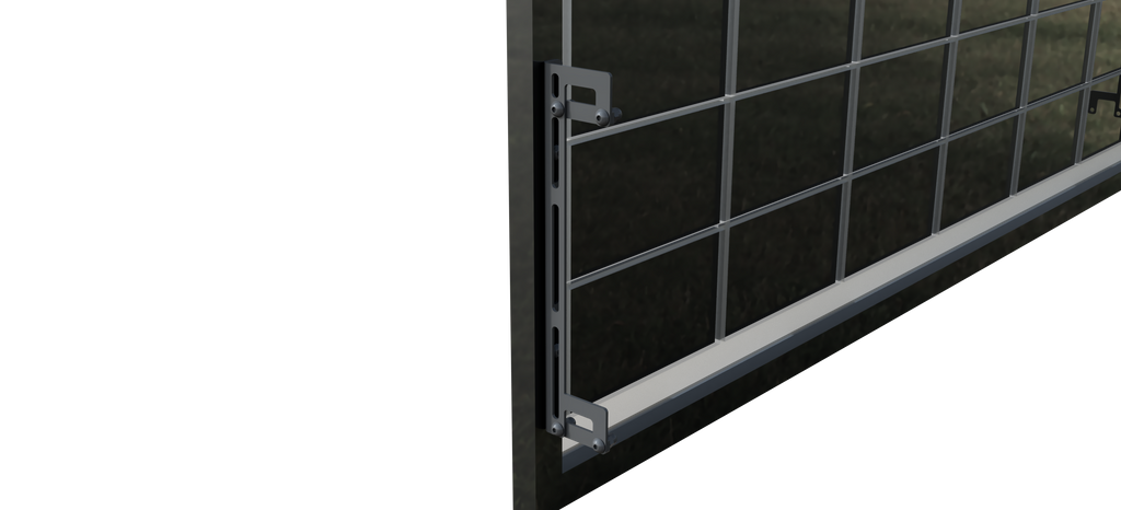 Universalhalter / Solarhalter für Doppelstabmattenzaun