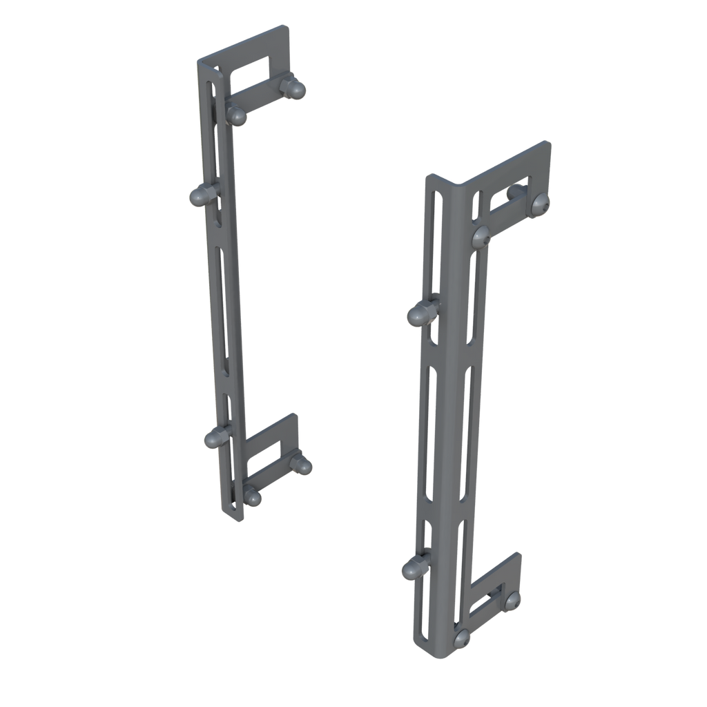 Universalhalter / Solarhalter für Doppelstabmattenzaun