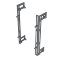 Universalhalter / Solarhalter für Doppelstabmattenzaun