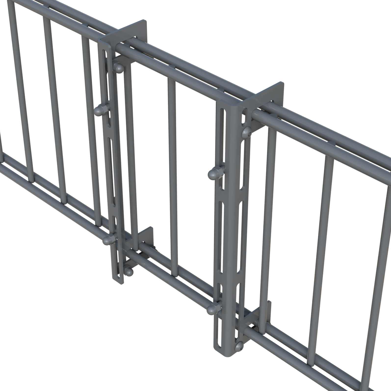 Universalhalter / Solarhalter für Doppelstabmattenzaun