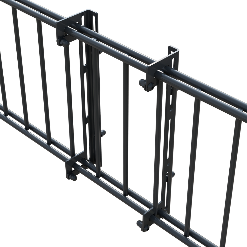 Universalhalter / Solarhalter für Doppelstabmattenzaun