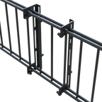 Universalhalter / Solarhalter für Doppelstabmattenzaun